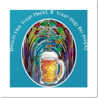 Grateful Dead Brew Beer Reach Out Your Hand If Your Cup Be Empty Ripple lyric Posters and Art